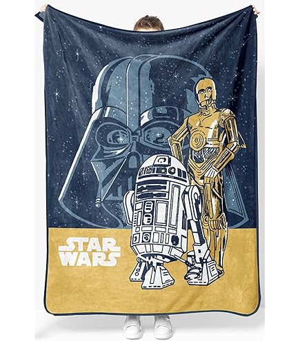 Amazon.com: Jay Franco Star Wars Feather Knit Fluffy Throw Blanket